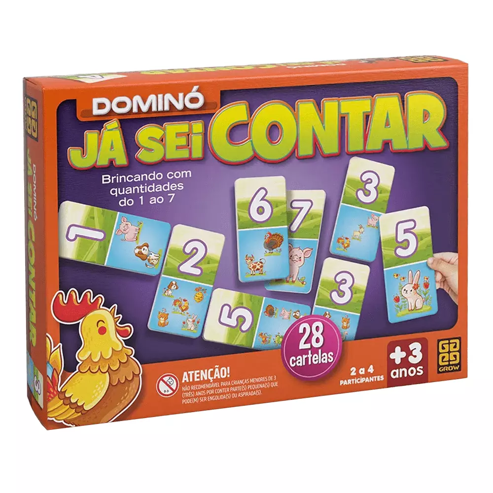 Jogo Dominó Já Sei Contar / Domino game I already know how to tell