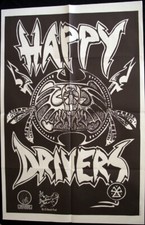 HAPPY DRIVERS affiche promo tatouage tribal indien 1987 80x120cm
