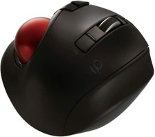 Digio 2Q Small Trackball 2.4 GHz Wireless Mouse Quiet 5 Button Black