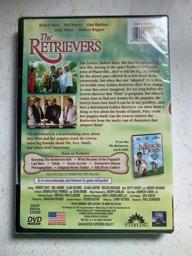 Retrievers DVD 2006 Mel Harris Betty White Robert Hays Complete - Imagen 2 de 3