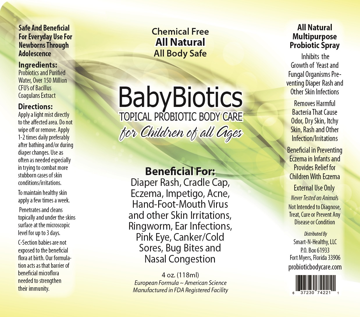 babybiotics topical probiotic body care