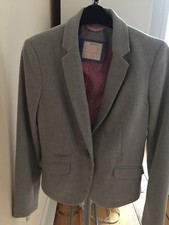 Grey Women Ladies Blazer Size 8