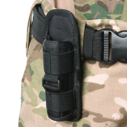 Nylon LED Taschenlampe Tasche Gürtel Holster Tragetasche Halter 360° Drehung - Bild 4 von 6