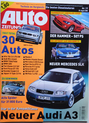 AZ 19-02+VIPER SRT-10+AUDI RS 6 AVANT+PORSCHE TURBO+FOCUS ST+GOLF GTI+CLK 55 AMG