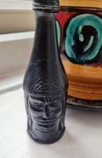 Licor Manco Capac Indian Inca Head Bottled MEXICO Old Design Mini Bottle