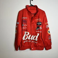 Novelty Racing Polyester Red Full Zip Up Lightweight Jacket Size L