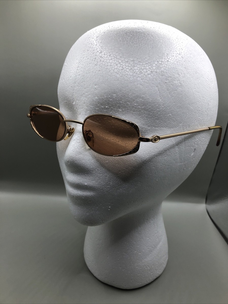 Vintage Gianni Versace Mod G51 Col 56 L Medusa Gold Havana Sunglasses Full Set Gianni Versace Vintage Sunglasses Mod H56 col 13m 51-18  main image 4