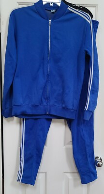 Adidas Creation Ventex Blue 2 Pc Tracksuit Made in France READ DESCRIPTION 