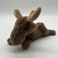 Vintage 1978 Dakin Maxie Moose Plush Stuffed Animal Ground Nutshells Clippings