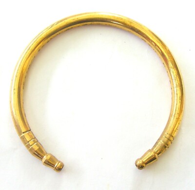 Handmade Brass Men Bangle Indian Kada Size Adjustable Free Ship CP  15