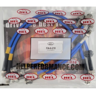 HEL PERFORMANCE FIAT TIPO 1.4 1.6 D 356 S/STEEL BRAIDED BRAKE LINES HOSES PIPES