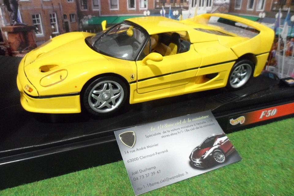 FERRARI F50 berlinetta HT jn 1/18 HOT WHEELS 25728 voiture miniature collection - Photo 1/1