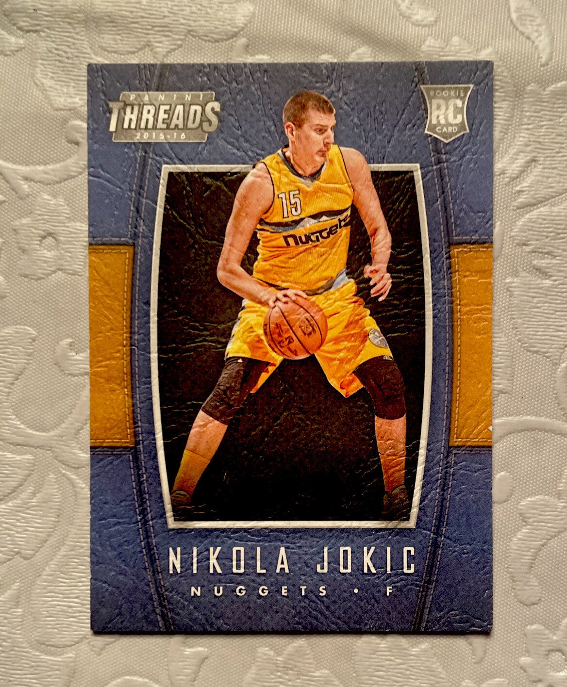 2015-16 Panini Threads 241 Nikola Jokic RC Leather SP RARE Denver Nuggets