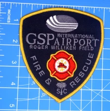 GSP Int'l Airport Roger Milliken Field SC South Carolina Fire Rescue patch NEW!