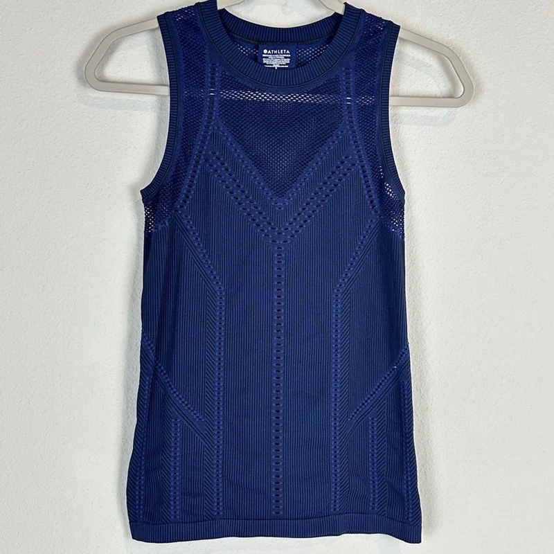 athleta trophy mesh muscle tank-top