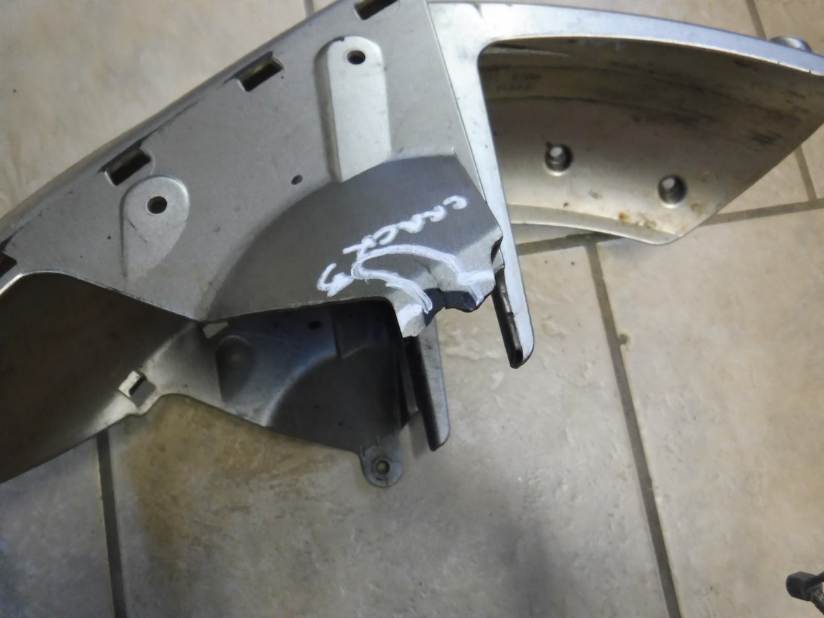 05 06 Kawasaki Ninja ZX636 ZX6 R Grey Front Wheel Fender