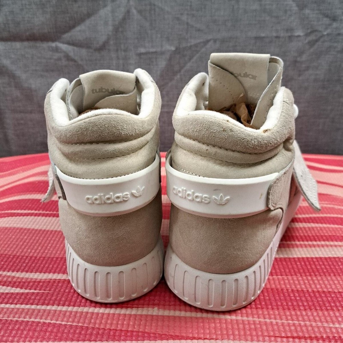 Adidas Tubular Invader Suede High Top Trainers Shoes Size 11 Men