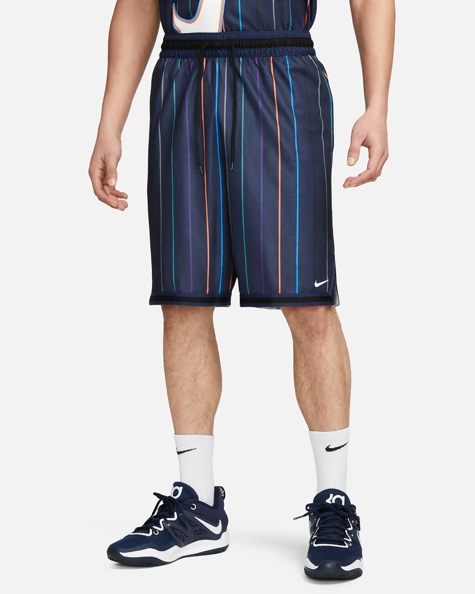 NEW Nike Basketball Shorts Dri-Fit DNA Pinstripe Blue DX0253