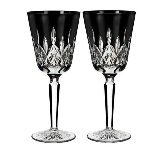 Waterford Black Goblet Pair - Thumbnail 4