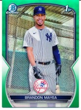 2023 Bowman Chrome Brandon Mayea RC Refractor #/99 Yankees
