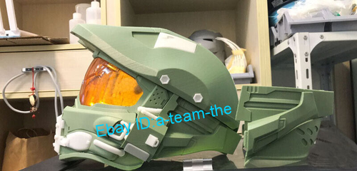Halo: Combat Evolved Master Chief Helmet 1/1 PLA Custom Unfinished Product MODEL - Picture 4 of 10
