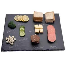 16x12in Large Slate Cheese Board for Meat Cheese Appetizers - Slate Platter w...