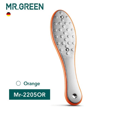 MR.GREEN Lima Piedi Doppio Lato Rimuovi Calli Acciaio Inox Professionale - Foto 4 di 13