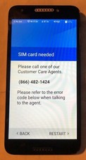 Alcatel A30 Fierce 5049S GreatCall Fast Ship Black Very Good Used