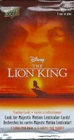 upper deck disney lion king trading cards 1 single packet