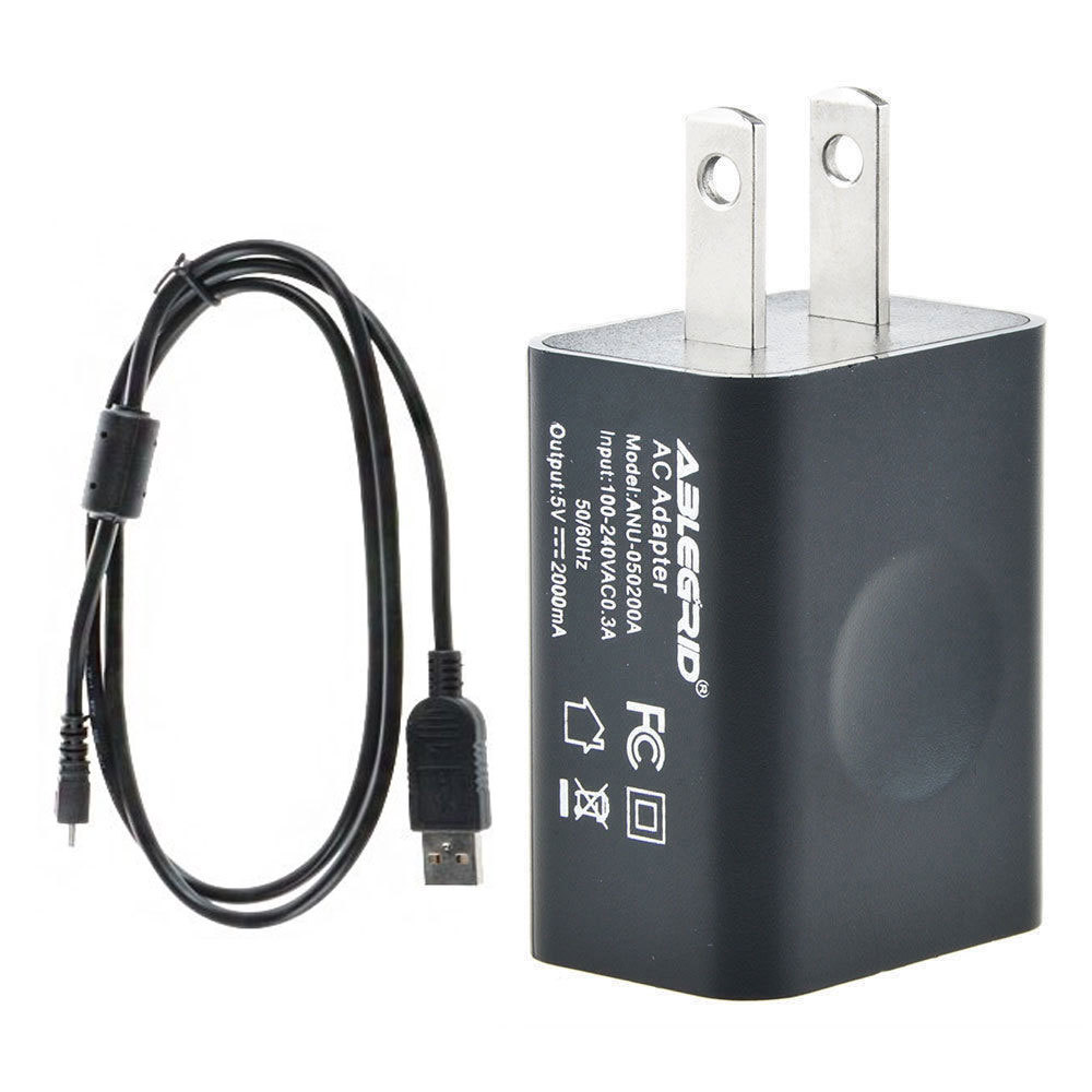 USB AC/DC Power Adapter Battery Charger + PC Cord For Nikon