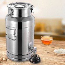 304 Stainless Steel Beverage Dispenser 20L 5.28 Gal Tabletop Spigot