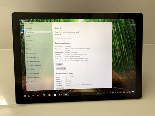 Microsoft Surface Pro 7 1960, Intel Core i5-11th Gen 2.4GHz 8GB Ram 256GB SSD - Picture 2 of 8