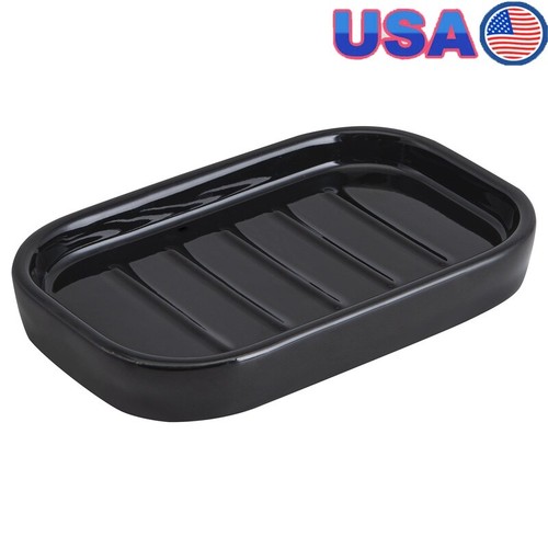 Ceramic Soap Dish Countertop Holder Soap Jewelry Trinkets Basic Collection New