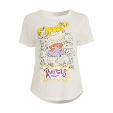 Womens Nickelodeon RUGRATS Ivory T-Shirt Size...