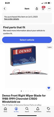 Denso Front  Windshield Wiper & Blade for 1988-1999 Chevrolet C1500 Pickup etc.