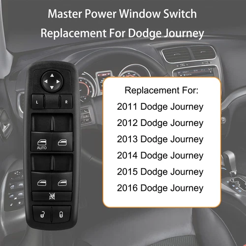 Master Power Window Switch Driver Side For 2011-2016 Dodge Journey 68084001AB - Picture 7 of 11