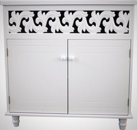 Bathroom Storage Cabinet With Doors Shelves White Wooden Home Bath Furniture Bathroom Storage Cabinet With Doors Shelves White Wooden Home Bath Furniture