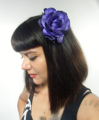Lot de 6 grandes pinces à cheveux en forme de fleur hawaïenne pour