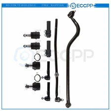 For 1998 1999 Dodge Ram 1500 2500 4WD 10Pcs Front Ball Joints Tie Rods Kit