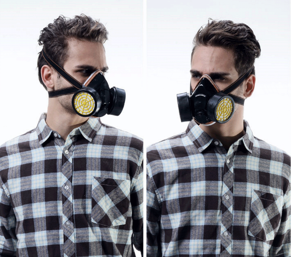 Anti-Dust Paint Mask Respirator Half Spray Gas Safety Chemical