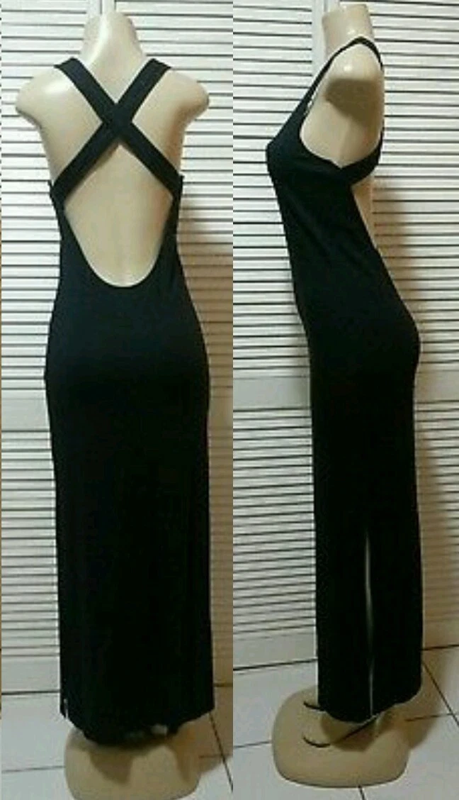 Nuovo! Maxi abito senza maniche schienale aperto Michael Kors piccolo