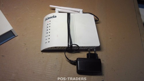 ALLIED DATA Kasda KW5212 VDSL2 Modem Router 100Mbps WhiteINCL PSU + 2X ANTENNAS