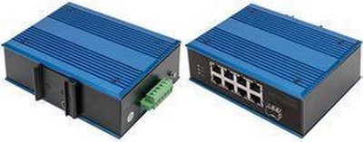 DIGITUS Industrial PoE Switch 8 Port 10/100Base-TX(PoE) bis 100Base-FX