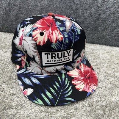 Truly Hard Seltzer snapback hat cap adjustable floral Hawaiian