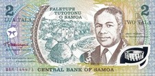 Samoa 1990 Polymer Banknote Neu Von 2 Tala Pick 31 E Signatur 1 UNC