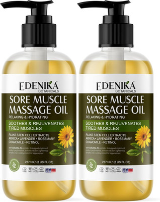 Maximum Strength Sore Muscle Massage Oil for Massage Therapy with Pure Arnica, D