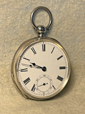 1884 Waltham Grade Home 7 Jewel, 18 Size, Sterling Case Pocket Watch - Running