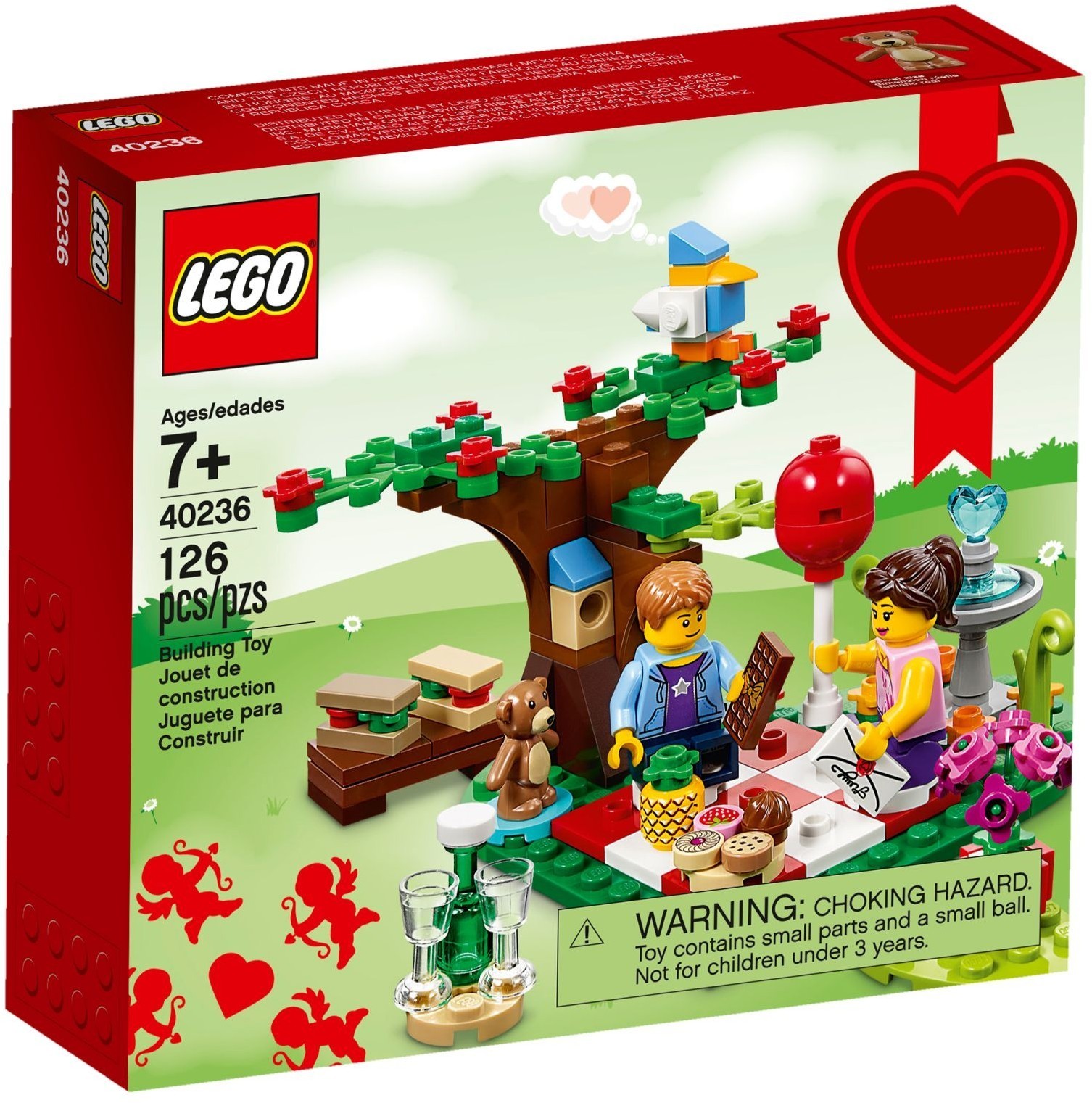 LEGO Le pique-nique romantique de la Saint-Valentin 40236 jeu de briques anniversaire mariage