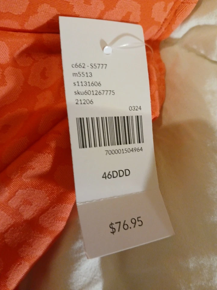 Lane Bryant женщин плавать юбка ярко-розовый, 46 DDD, новый с Ярлыками - Изображение 2 из 4