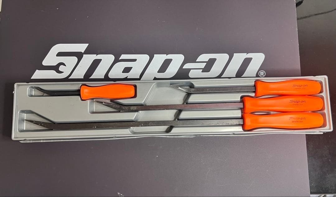 SNAP ON SPB704O 4 Piece Orange Pry Bar Set SPB8A SPB12A SPB18A